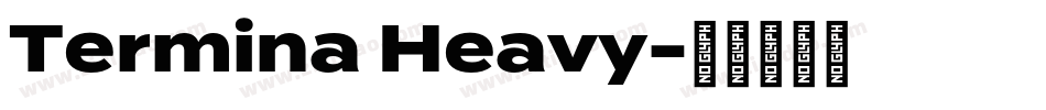 Termina Heavy字体转换